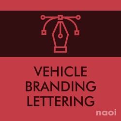 Vehicle branding lettering