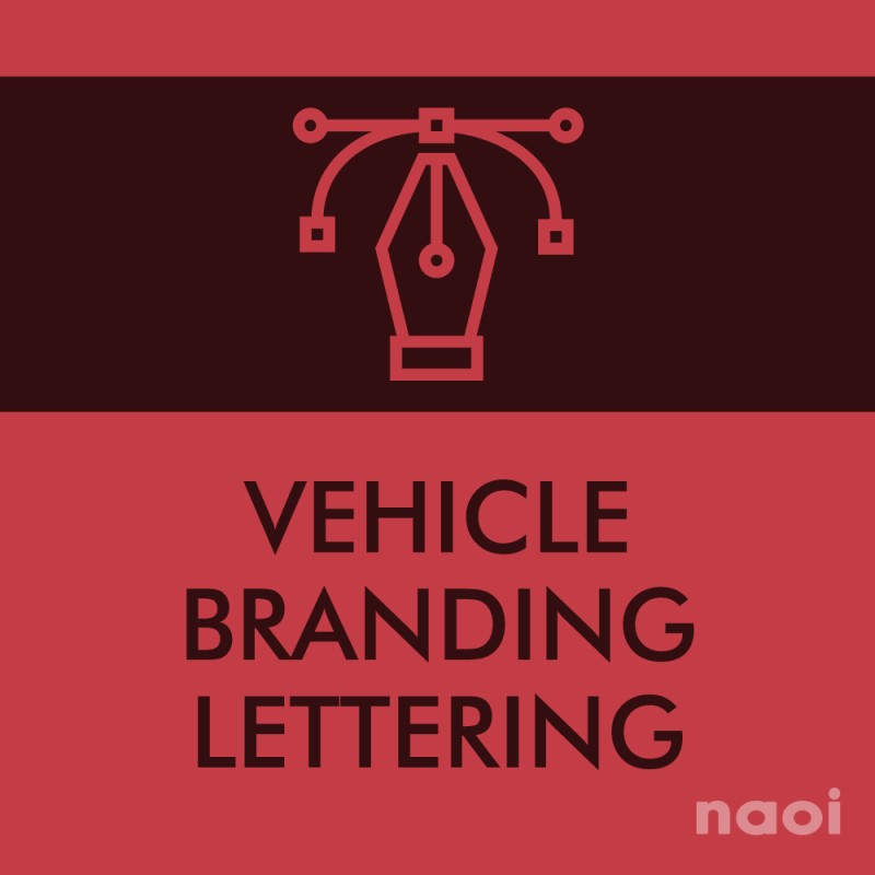 Vehicle branding lettering